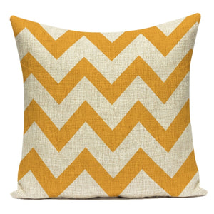 Nordic Simple Cushions Case Yellow Stripe Home Decorative Pillow Cases Line Cushion Covers Pillows Covers Sofa Bed Cushion Cover