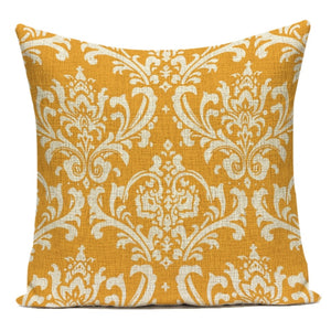 Housse de coussin nordique Simple rayure jaune taies d'oreiller décoratives pour la maison ligne housses de coussin oreillers couvre canapé-lit housse de coussin