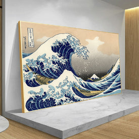 Gran ola de Kanagawa Japón Vintage lienzo arte póster e impresiones pintura de pared sin marco decoración del hogar imagen para sala de estar