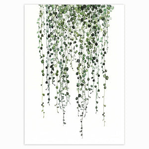 Póster nórdico de plantas tropicales para decoración del hogar, cuadro decorativo de hojas verdes escandinavas, cuadro sobre lienzo para pared moderno