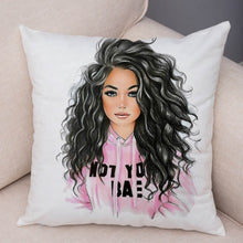 Charger l&#39;image dans la galerie, Super maman taie d&#39;oreiller courte en peluche décor dessin animé Super maman et bébé housse de coussin pour canapé maison voiture taie d&#39;oreiller taie d&#39;oreiller 45*45