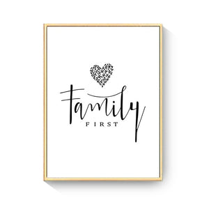 Wall Art Happy Family Canvas Painting Art Hand Drawn Lines Love Baby Nordic Posters For Kids&#39; Nursery Room Decor Wall Art Mural