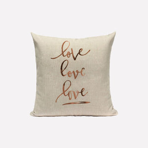 Fodera per cuscino moderna in lino federa 45 * 45 40 * 40 Love Heart Home Decor per divano letto Federa decorativa