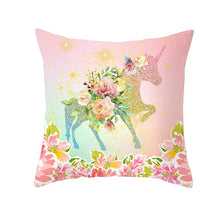 Загрузите изображение в программу просмотра галереи, Green Pillow Cover Geometric Print Cushion Covers Pillow case Sofa Cushion Cover 45*45cm Decorative Throw Pillows Case