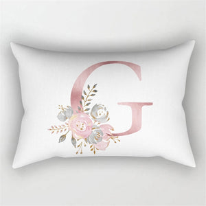 Розовый чехол для подушки с надписью 30x50, полиэстер, наволочка, диванные подушки, декоративные подушки, чехол для украшения дома, наволочка