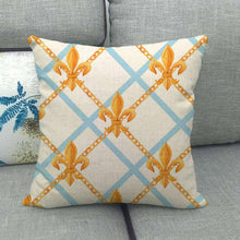 Cargar imagen en el visor de la galería, Funda de almohada, decoración de cojín de sofá, funda de cojín de lujo, funda de almohada de celosía geométrica, funda de almohada de Navidad