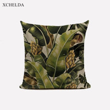 Charger l&#39;image dans la galerie, Green Pillow Cover Geometric Print Cushion Covers Pillow case Sofa Cushion Cover 45*45cm Decorative Throw Pillows Case