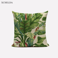 Charger l&#39;image dans la galerie, Green Pillow Cover Geometric Print Cushion Covers Pillow case Sofa Cushion Cover 45*45cm Decorative Throw Pillows Case