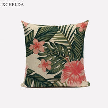 Charger l&#39;image dans la galerie, Green Pillow Cover Geometric Print Cushion Covers Pillow case Sofa Cushion Cover 45*45cm Decorative Throw Pillows Case