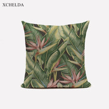 Charger l&#39;image dans la galerie, Green Pillow Cover Geometric Print Cushion Covers Pillow case Sofa Cushion Cover 45*45cm Decorative Throw Pillows Case