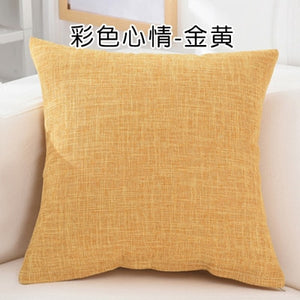 Solid Sofa Waist Cushion Cover Pillow 30x50/40x40/45x45/40x60/50x50/55x55/60x60cm Cheaper Decorative Throw Pillowcase  for Home