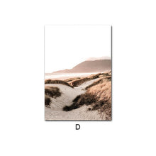 Carica l&#39;immagine nel visualizzatore della Galleria, Scandinavo Natura Paesaggio Tela Pittura Erba Ponte Spiaggia Tramonto Wall Art Poster Stampa nordica Immagine moderna Home Decor