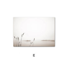 Carica l&#39;immagine nel visualizzatore della Galleria, Scandinavo Natura Paesaggio Tela Pittura Erba Ponte Spiaggia Tramonto Wall Art Poster Stampa nordica Immagine moderna Home Decor