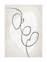 Laden Sie das Bild in den Galerie-Viewer, Abstrakte Linie Figur Poster Wandkunst Leinwanddruck Malerei Minimalistische Retro Schwarz-Weiß Wohnkultur Schlafzimmer Hintergrund Bilder