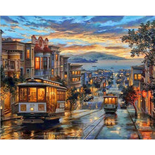 Load image into Gallery viewer, City Landscape Painting By Numbers For Adults DIY Kits HandPainted On Canvas With Framed Oil Picture Drawing Coloring By Number