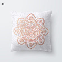 Cargar imagen en el visor de la galería, Funda de almohada con estampado de hojas doradas, funda de almohada de algodón para el hogar, cojines decorativos para sofá, fundas de asiento, funda de almohada