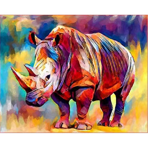 Peinture à l'huile par numéros Animal sur toile avec cadre acrylique pour dessiner adultes photos peinture par numéro coloriage décoration Art