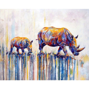 Oil Painting By Numbers Animal On Canvas With Frame  Acrylic For Drawing Adults Pictures Paint By Number Coloring Decoration Art