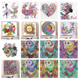 5D bricolaje especial diamante pintura sol Mandala Cruz puntada mosaico cristal decoración