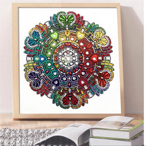 5D DIY Special Diamond Painting Sun Mandala Cross Stitch Mosaic Crystal Decoration