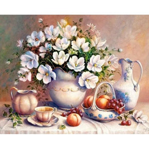 60X75cm Oil Painting By Numbers Flower and women DIY Paint by numbers On Canvas Home Decor Frameless Digital Painting