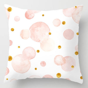 Federa di piume rosa Federa decorativa per cuscino del divano Fodera per cuscino per letto Decorazioni per la casa Fodera per cuscino per auto Federa carina 45*45 cm