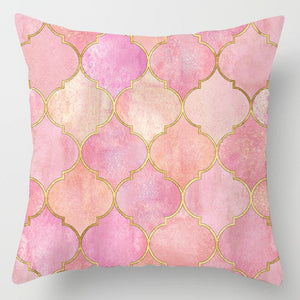 Federa di piume rosa Federa decorativa per cuscino del divano Fodera per cuscino per letto Decorazioni per la casa Fodera per cuscino per auto Federa carina 45*45 cm