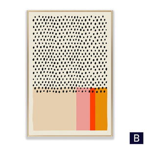 Abstract Color Line Wall Art Canvas Painting Minimalist Style Geometric Picture Poster and Print Gallery Living Room Home Decor