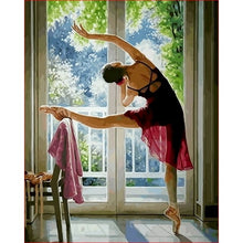 Laden Sie das Bild in den Galerie-Viewer, 60 × 75 cm Diy Rahmen Ballett Malen nach Zahlen Leinwand Figur Ölfarbe nach Zahlen handbemalt Diy Geschenk Home Wall Decor