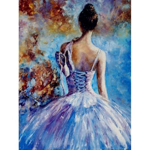 60×75cm Diy Frame Ballet Painting By Numbers Canvas Figure Oil Paint By Numbers Handpainted Diy Gift Home Wall Decor