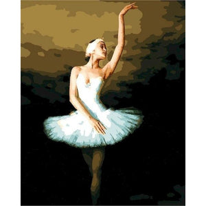60 × 75 cm Diy marco Ballet pintura por números lienzo figura pintura al óleo por números pintado a mano Diy regalo decoración de la pared del hogar
