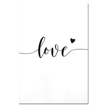 Carica l&#39;immagine nel visualizzatore della Galleria, Poster di peonia rosa e stampa di amore di arte della parete immagine di fiori su tela pittura nordica tableau murale soggiorno decorazione della parete di casa