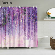 Load image into Gallery viewer, YOMDID Polyester Fiber Bath Curtain 3d Printed Shower Curtain with 12 Hooks for Home Bathroom Decor Bath Screen Cortina de ducha