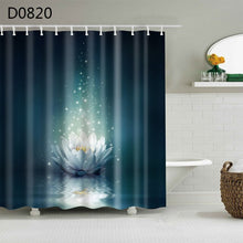 Load image into Gallery viewer, YOMDID Polyester Fiber Bath Curtain 3d Printed Shower Curtain with 12 Hooks for Home Bathroom Decor Bath Screen Cortina de ducha