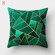 Carica l&#39;immagine nel visualizzatore della Galleria, Fodera per cuscino stampata geometrica in stile nordico Federe per cuscini in poliestere per divano auto Federa decorativa per la casa nera 45 * 45 cm