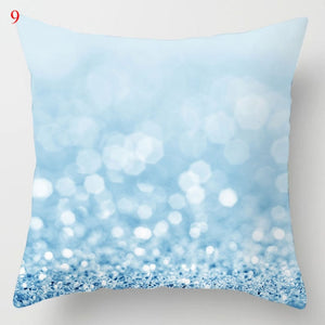 Lake Blue Marble Geometric Sofa Cushion Cover Decorative Pillowcase Polyester Throw Pillow Cases Home Decor Pillowcover 45*45cm