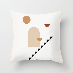 Совершенно новая скандинавская простая абстрактная линия с рисунком, наволочка Morandi, декоративная наволочка, современная гостиная, диван, декоративные подушки
