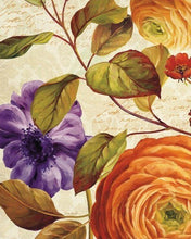 Carica l&#39;immagine nel visualizzatore della Galleria, Picture By Numbers Kit di pittura ad olio fiore bianco blu fatto a mano regalo fai da te nemico adulti bambini 60x75 cm cornice decorazione della casa