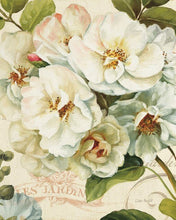 Carica l&#39;immagine nel visualizzatore della Galleria, Picture By Numbers Kit di pittura ad olio fiore bianco blu fatto a mano regalo fai da te nemico adulti bambini 60x75 cm cornice decorazione della casa