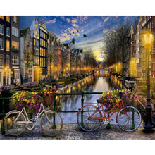 Load image into Gallery viewer, City Landscape Painting By Numbers For Adults DIY Kits HandPainted On Canvas With Framed Oil Picture Drawing Coloring By Number