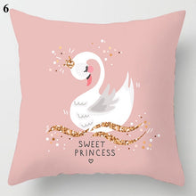 Carica l&#39;immagine nel visualizzatore della Galleria, Nuova federa per cuscino con piume di fiori di rosa rosa Federa per cuscino moderna Copricuscino in stile nordico Copridivano decorativo per cuscini per divano