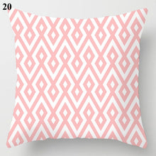 Carica l&#39;immagine nel visualizzatore della Galleria, Nuova federa per cuscino con piume di fiori di rosa rosa Federa per cuscino moderna Copricuscino in stile nordico Copridivano decorativo per cuscini per divano