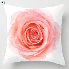 Carica l&#39;immagine nel visualizzatore della Galleria, Nuova federa per cuscino con piume di fiori di rosa rosa Federa per cuscino moderna Copricuscino in stile nordico Copridivano decorativo per cuscini per divano