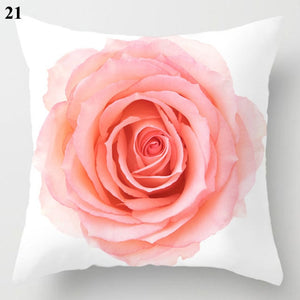 Neue rosa Rose Blume Federn Kissenbezug moderne Kissenbezug nordischen Stil Kissenbezüge dekorative Sofa Dekokissen Abdeckung
