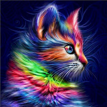Load image into Gallery viewer, Diy Pictures By Numbers Kits For Adults Handpainted Color Cat With Butterfly Oil Painting By Number