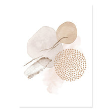 Carica l&#39;immagine nel visualizzatore della Galleria, Dipinto su tela geometrico astratto moderno beige rosa Boho Poster e stampe Immagini da parete per camera da letto Soggiorno Decorazioni per la casa