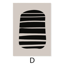 Load image into Gallery viewer, Modern Abstract Line Art Beige Black Minimalist Canvas Painting Poster Print Wall Pictures Living Room Interior Home Decoration