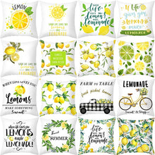 Charger l&#39;image dans la galerie, Nordique Frais Jaune Citron Imprimé Taie D&#39;oreiller Chaude Simple Polyester Coussin Cas Floral Lettres Oreillers Cas Décoratif Canapé Canapé