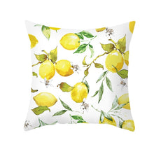 Charger l&#39;image dans la galerie, Nordique Frais Jaune Citron Imprimé Taie D&#39;oreiller Chaude Simple Polyester Coussin Cas Floral Lettres Oreillers Cas Décoratif Canapé Canapé
