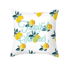 Charger l&#39;image dans la galerie, Nordique Frais Jaune Citron Imprimé Taie D&#39;oreiller Chaude Simple Polyester Coussin Cas Floral Lettres Oreillers Cas Décoratif Canapé Canapé